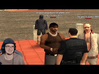 [mini] the dimest cop in gta samp gta strayf (streyf samp) | reaction