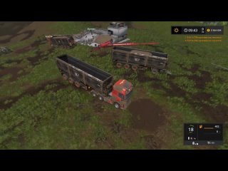 [kovalevskiy] repair the road i fill the pit with gravel - farming simulator 2017