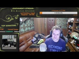 [khovansky live] third broadcast on youtube (feat. ubermarginal)