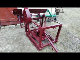 [home-made and rural life dzintar] tractor saw for firewood. tractor t-25