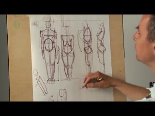 [alexander ryzhkin] how to draw comparison of the proportions of a man, a woman and a teen - a. ryzhkin