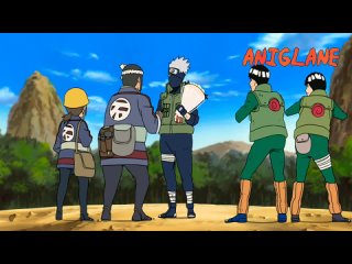 [aniglane] kakashi and guy run around the ruined konoha