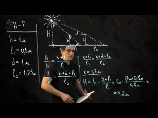 [mektep online physics] the law of rectilinear propagation of light. the practical part is the solution of the problem. 8th grade.